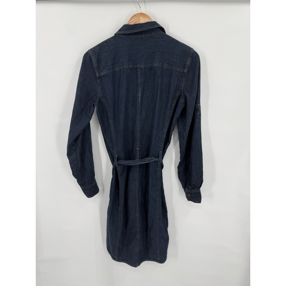 Lauren Ralph Lauren Denim Dress Womens 8 Western Cowboy Cowgirl Ranch Retro - Picture 2 of 8